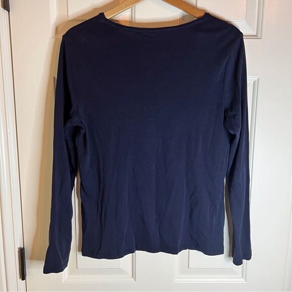 Talbot's 100%‎ Pima Cotton Staple Long Sleeve Tee Large EUC. - Picture 2 of 3